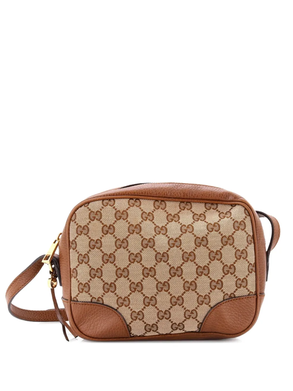 Gucci Pre-Owned Bree Disco GG Canvas with Leather Mini crossbody bag - Marrone