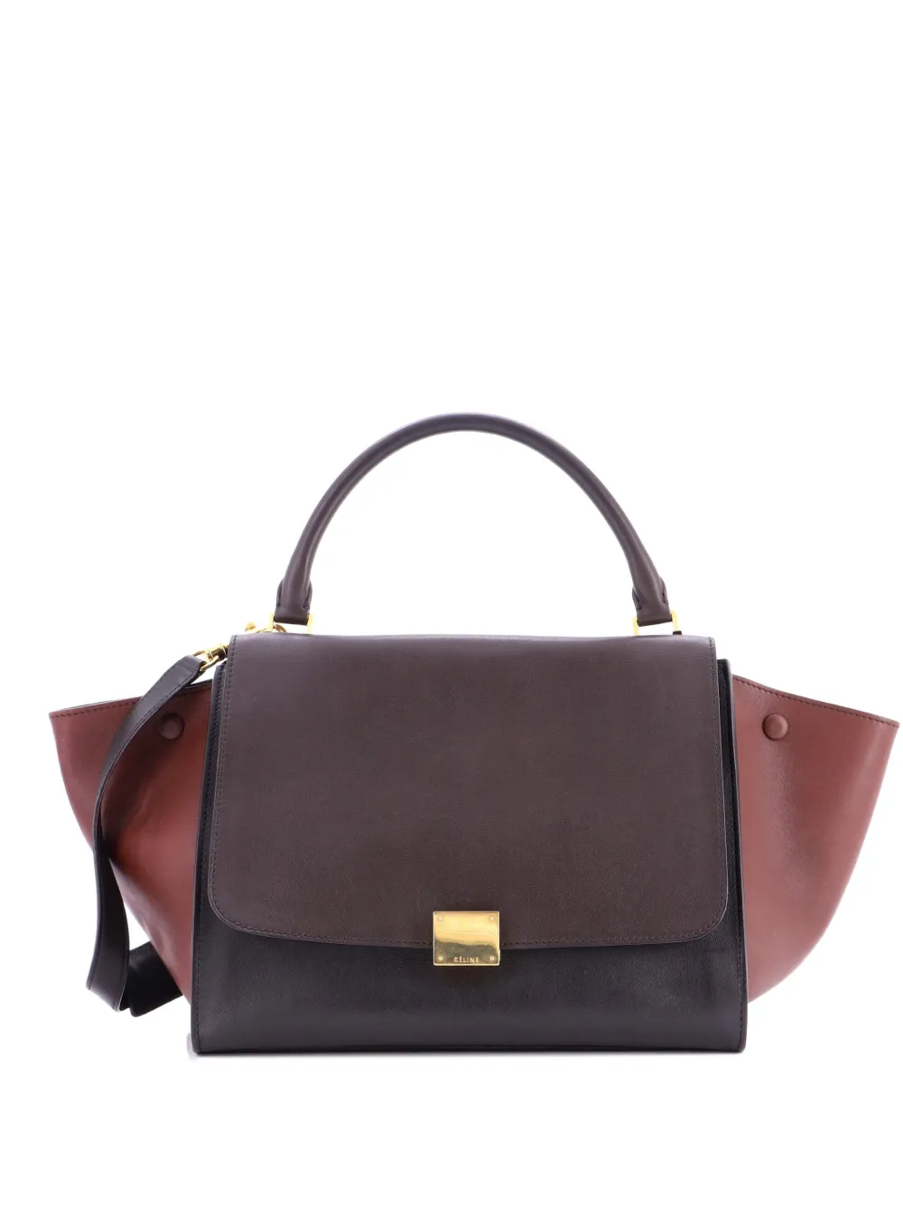 Celine Pre-Owned Trapeze Bag Leather Medium satchel - Nero