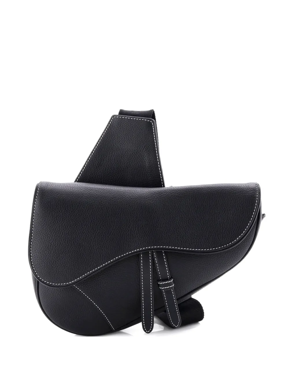Christian Dior Pre-Owned Saddle Leather crossbody bag - Nero