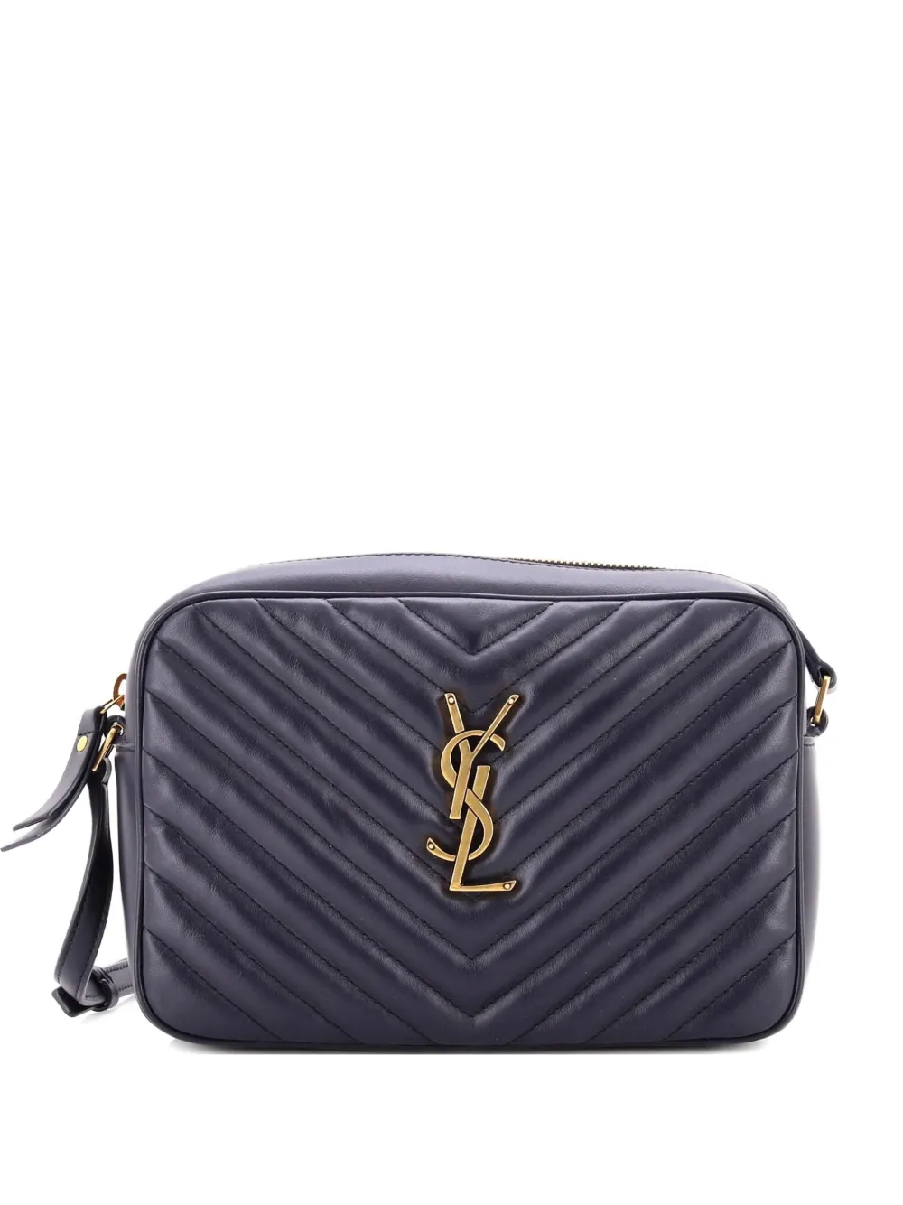 Saint Laurent Pre-Owned Lou Camera Bag Matelasse Chevron Leather Small crossbody bag - Blu