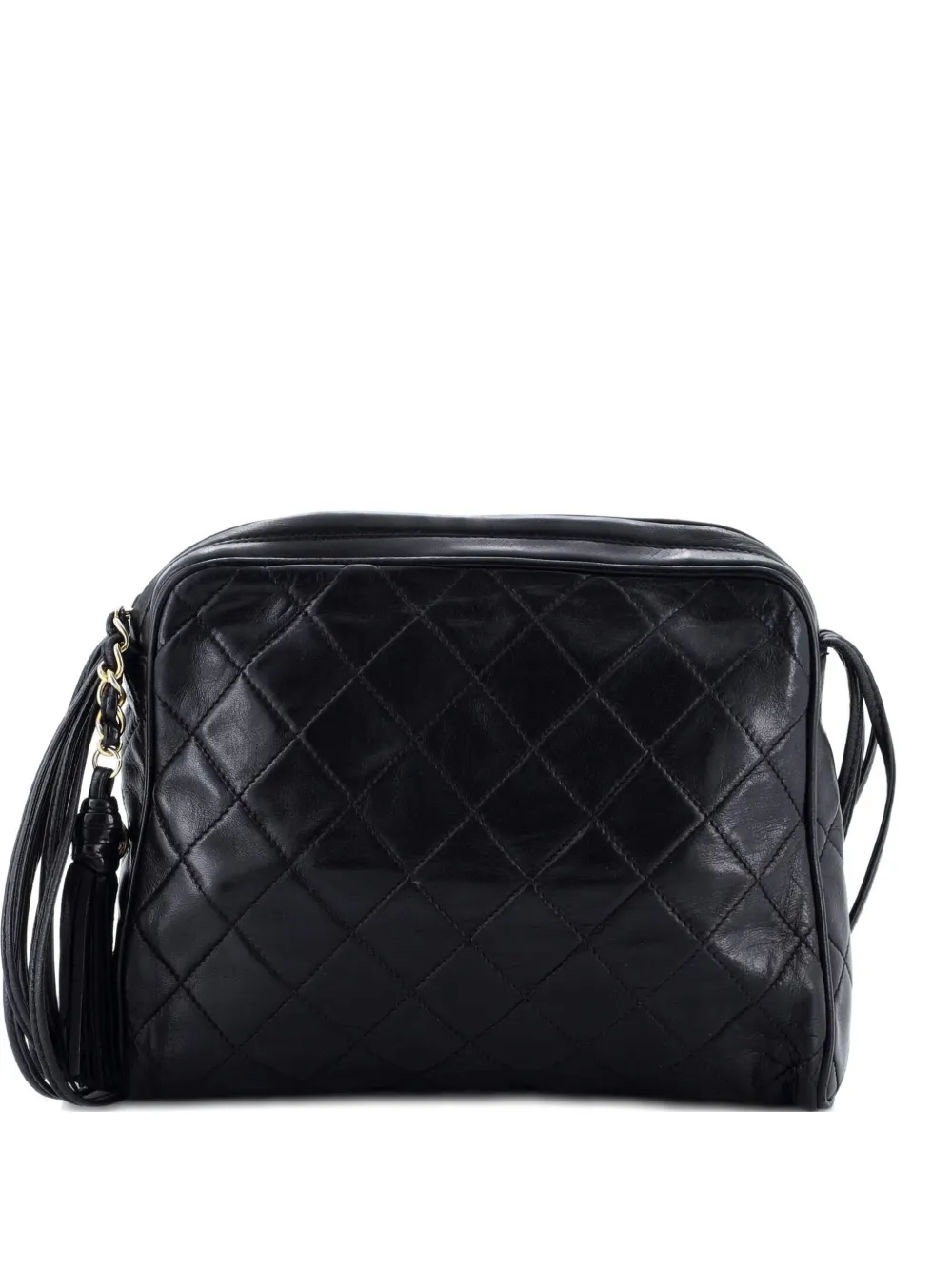 CHANEL Pre-Owned Camera Tassel Bag Quilted Leather Small shoulder bag - Nero