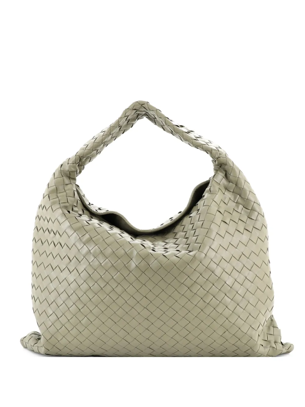Bottega Veneta Pre-Owned Hop Intrecciato Leather Large hobo bag - Verde