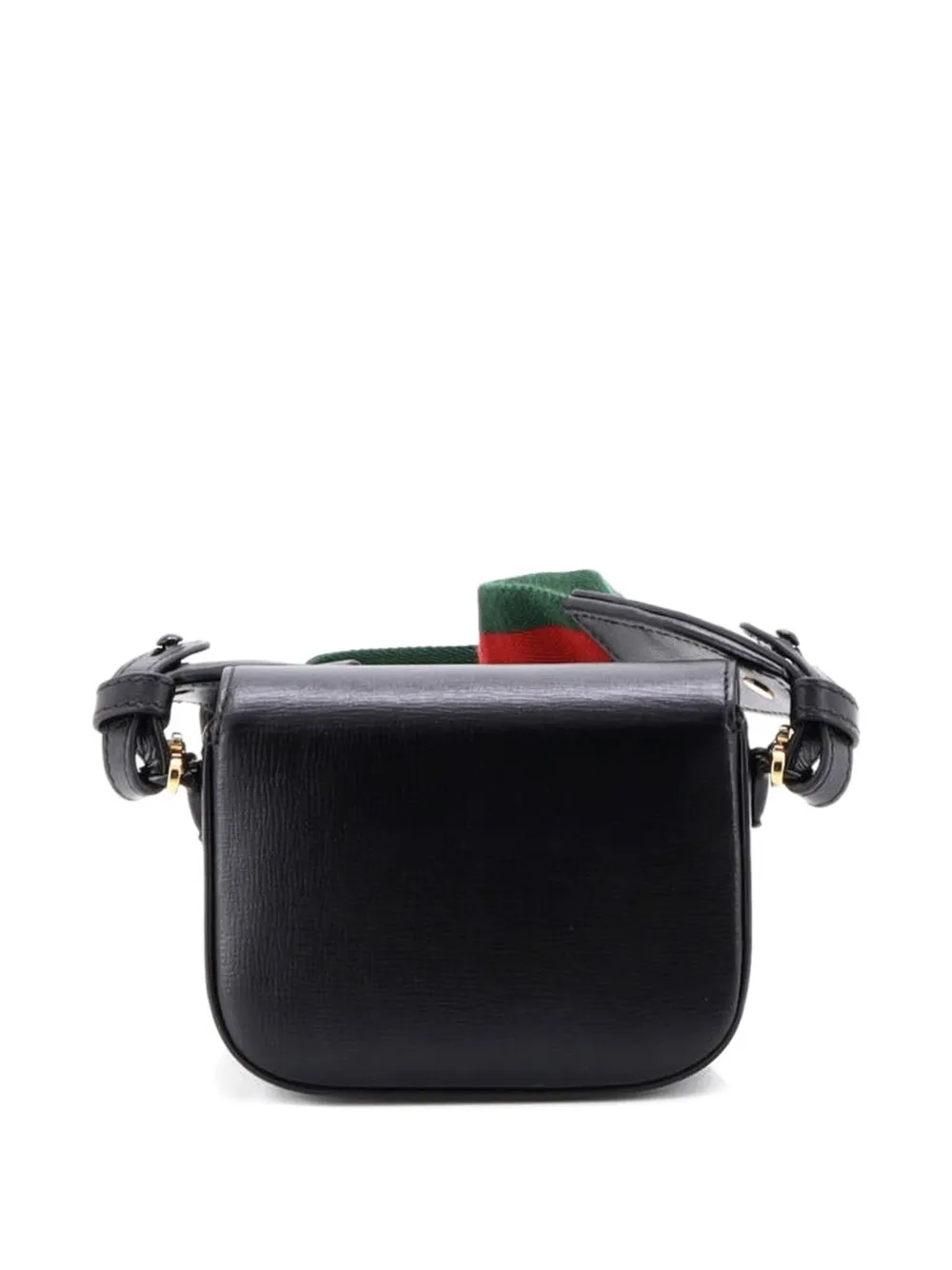Gucci Pre-Owned Horsebit 1955 Shoulder Bag Leather Super Mini crossbody bag - Nero