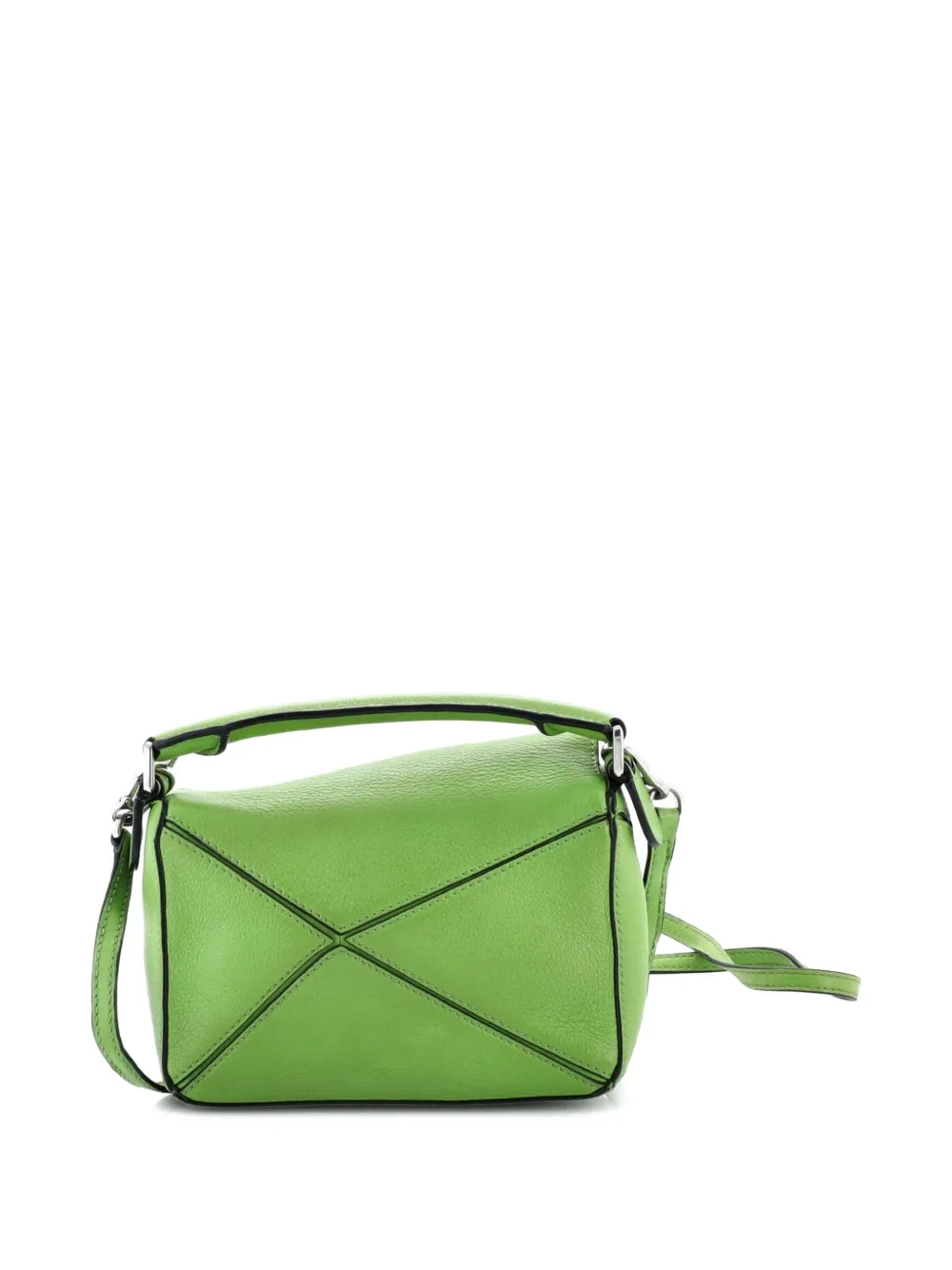  Loewe Pre-owned Puzzle Bag Leather Mini Crossbody Bag - Green 