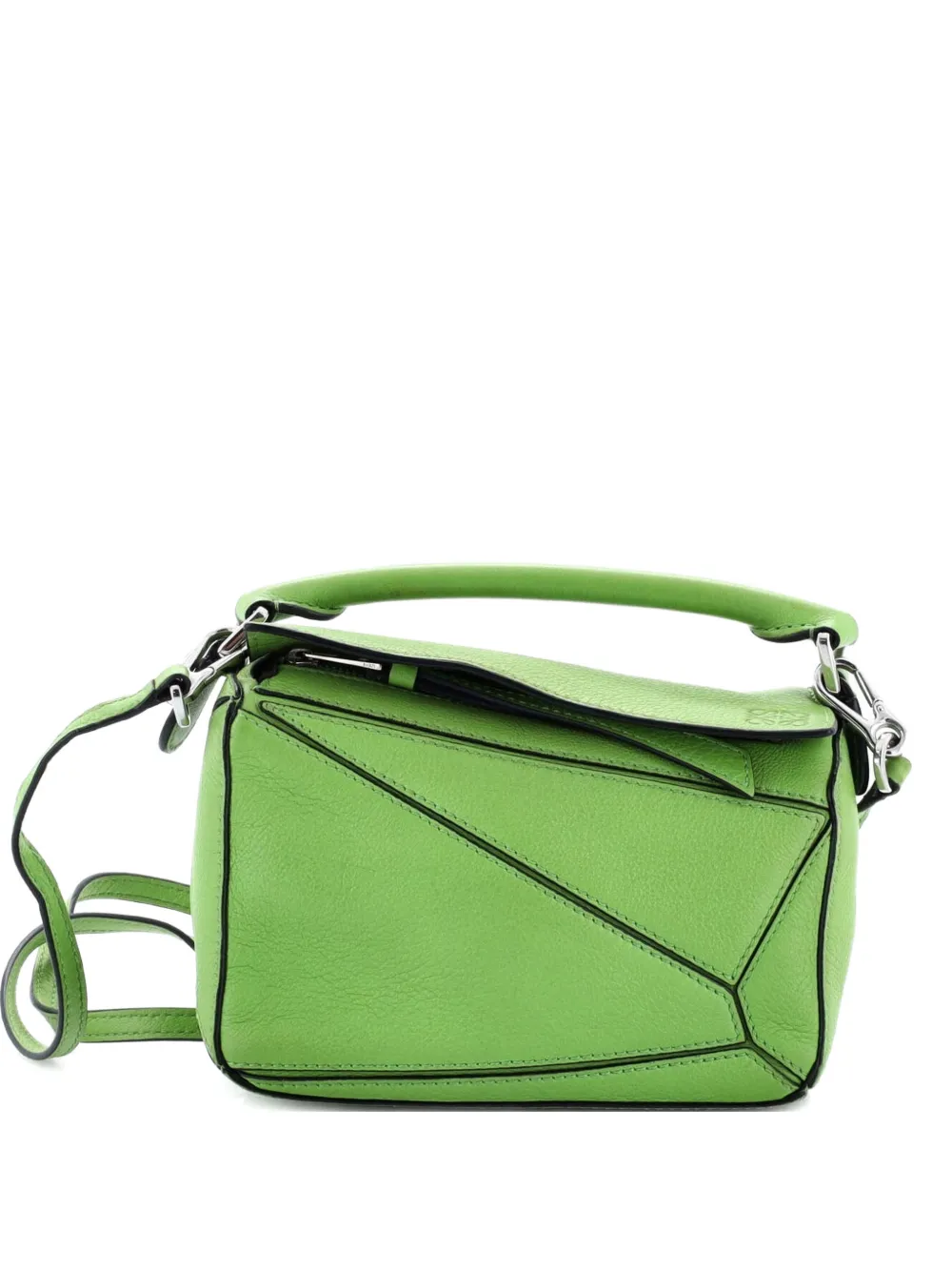Loewe Pre-Owned Puzzle Bag Leather Mini crossbody bag - Verde