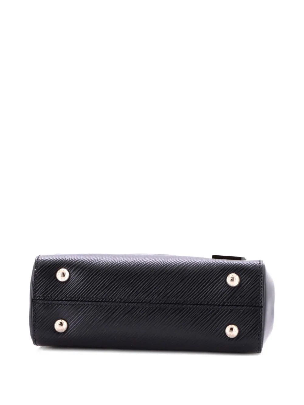 Pre-owned Louis Vuitton Cluny Top Handle Bag Epi Leather Mini Satchel In Black