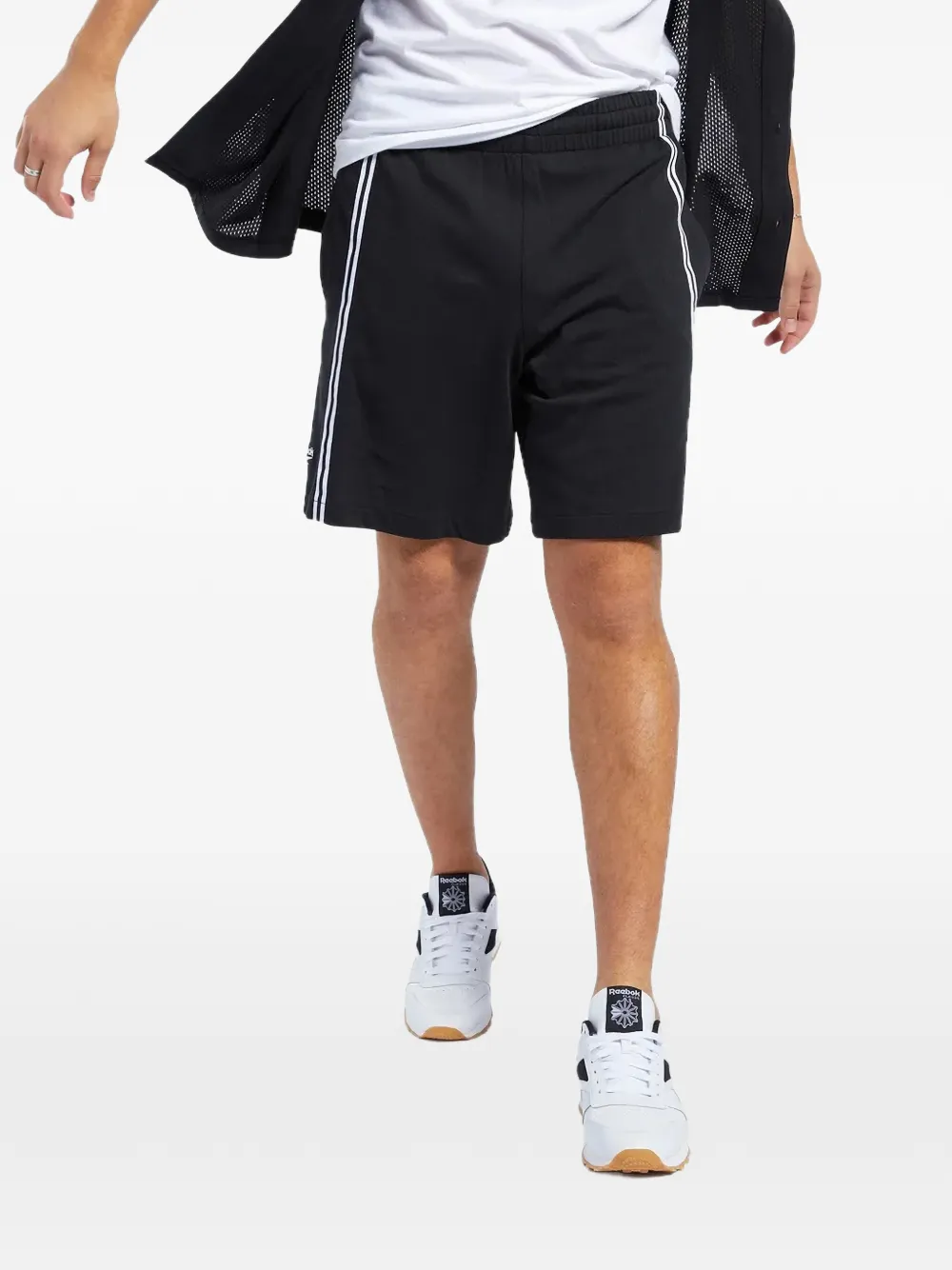 Reebok Classics logo-detail track shorts - Nero