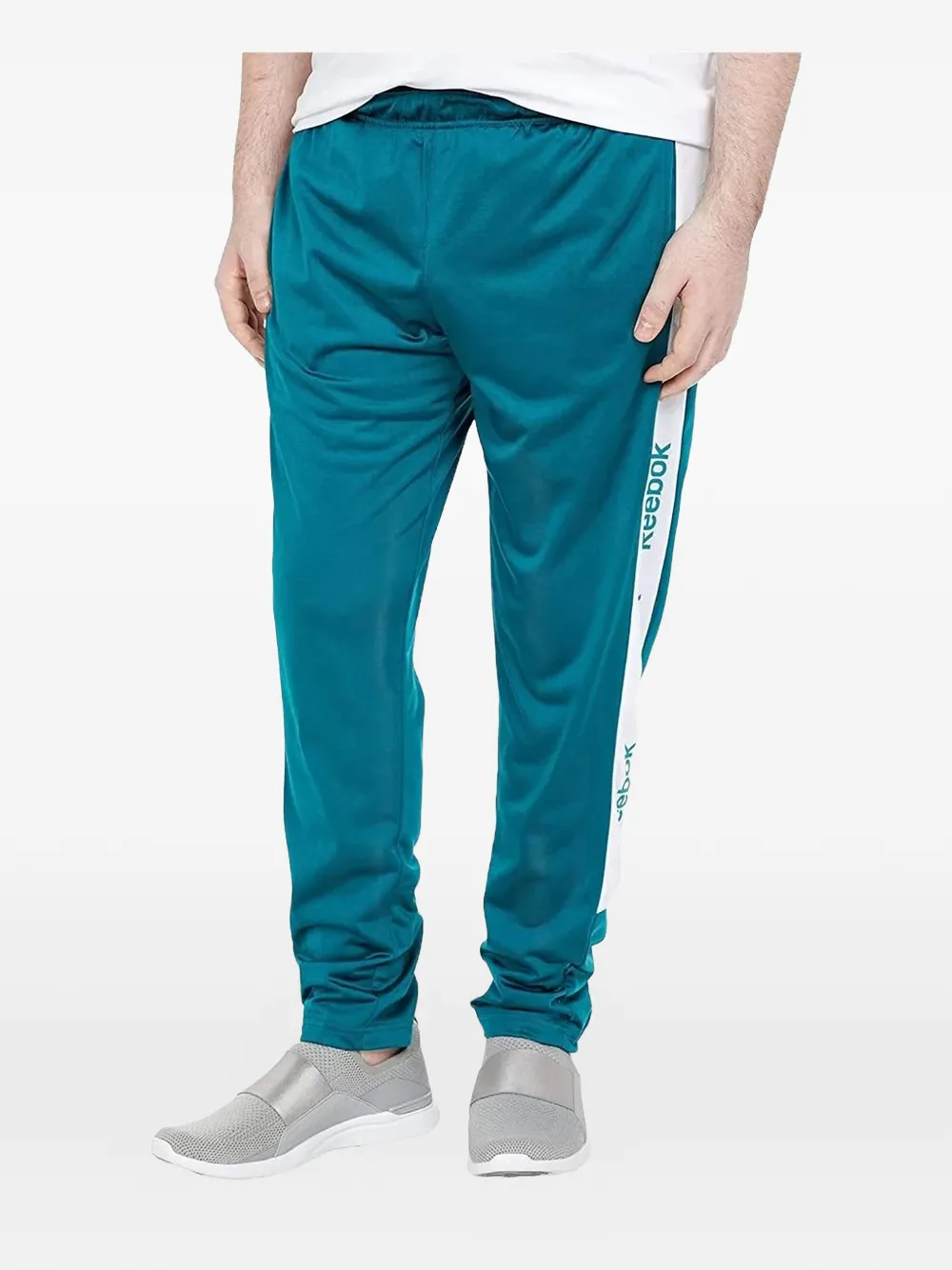 Reebok linear logo track pants - Blu