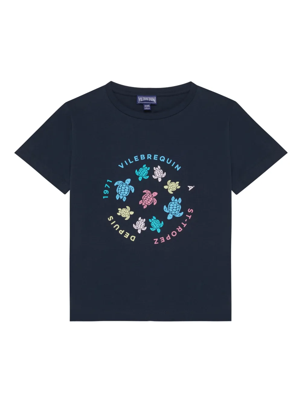 Vilebrequin Kids crew-neck printed T-shirt - Blu