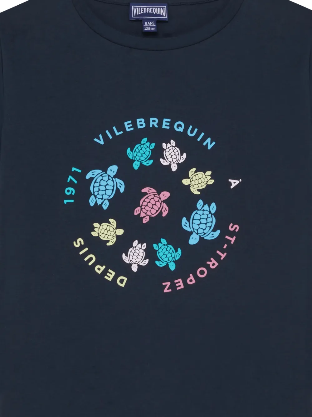 Vilebrequin Kids T-shirt met ronde hals en print Blauw