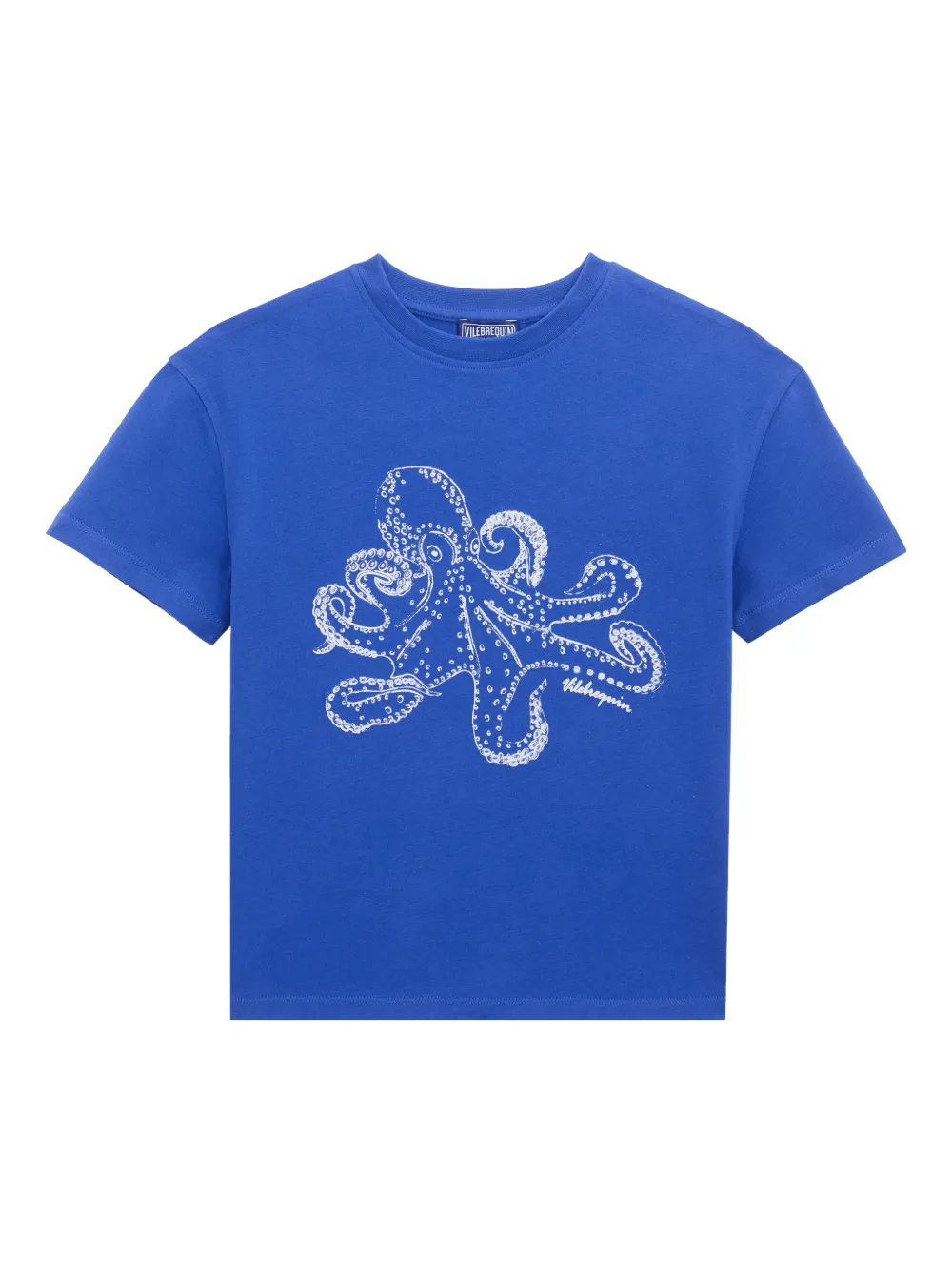Vilebrequin Kids crew-neck graphic-print T-shirt - Blu
