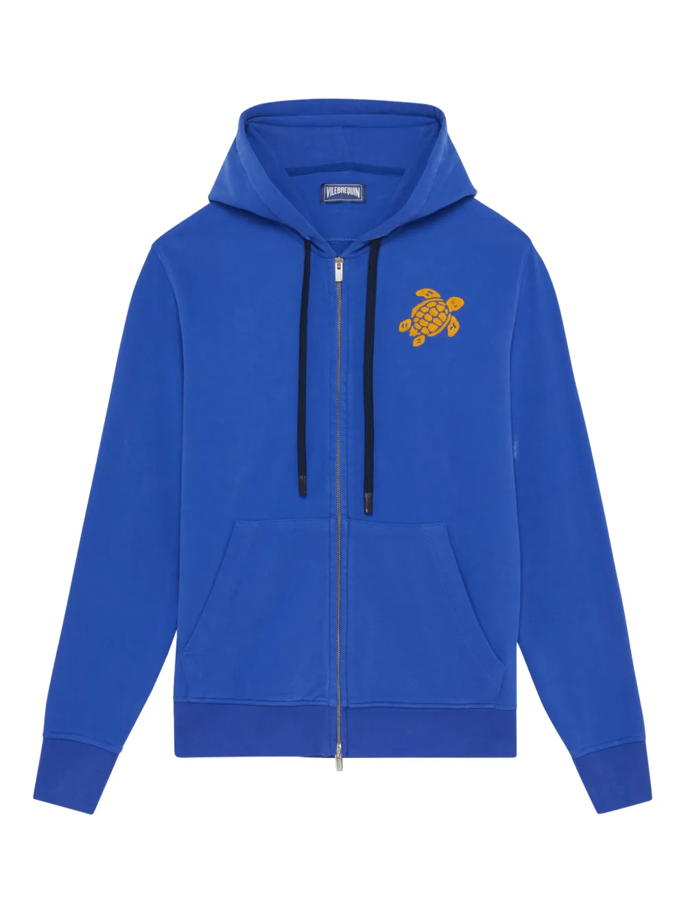 Vilebrequin logo-embroidery hoodie - Blue