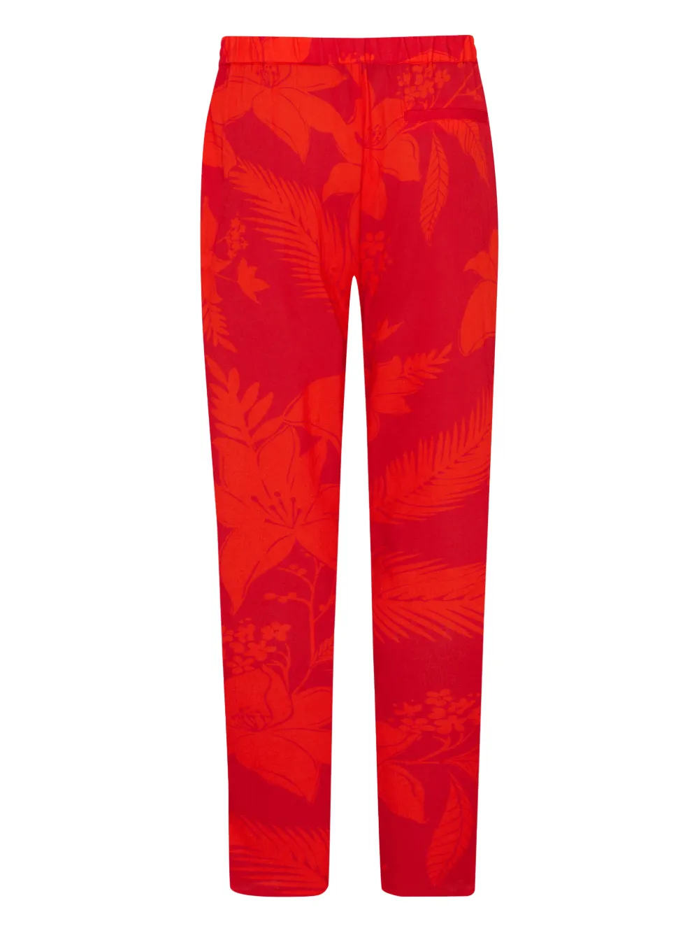 Vilebrequin flower-pattern trousers - Rood