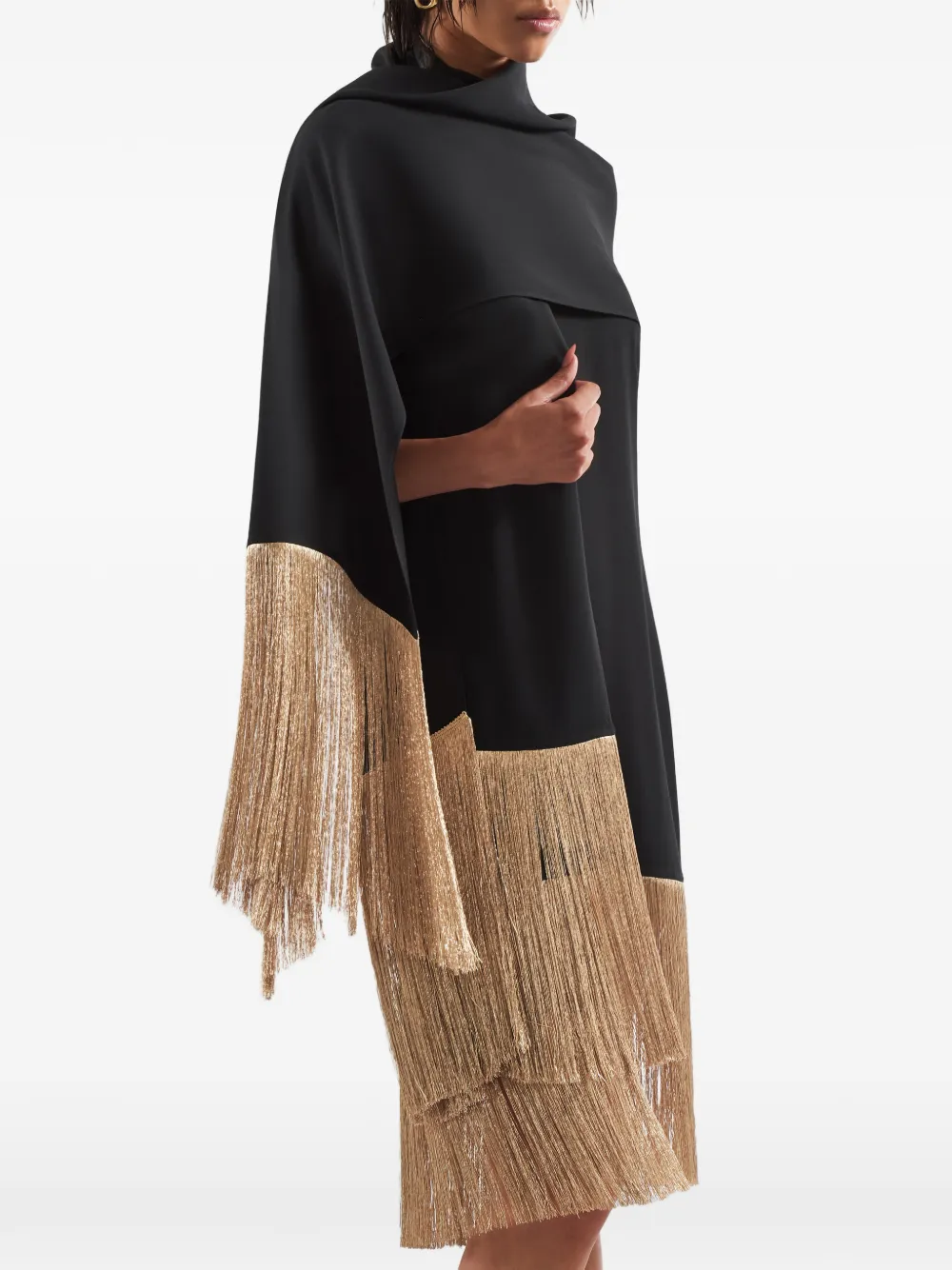 Taller Marmo Zizi Sole fringed scarf - Zwart