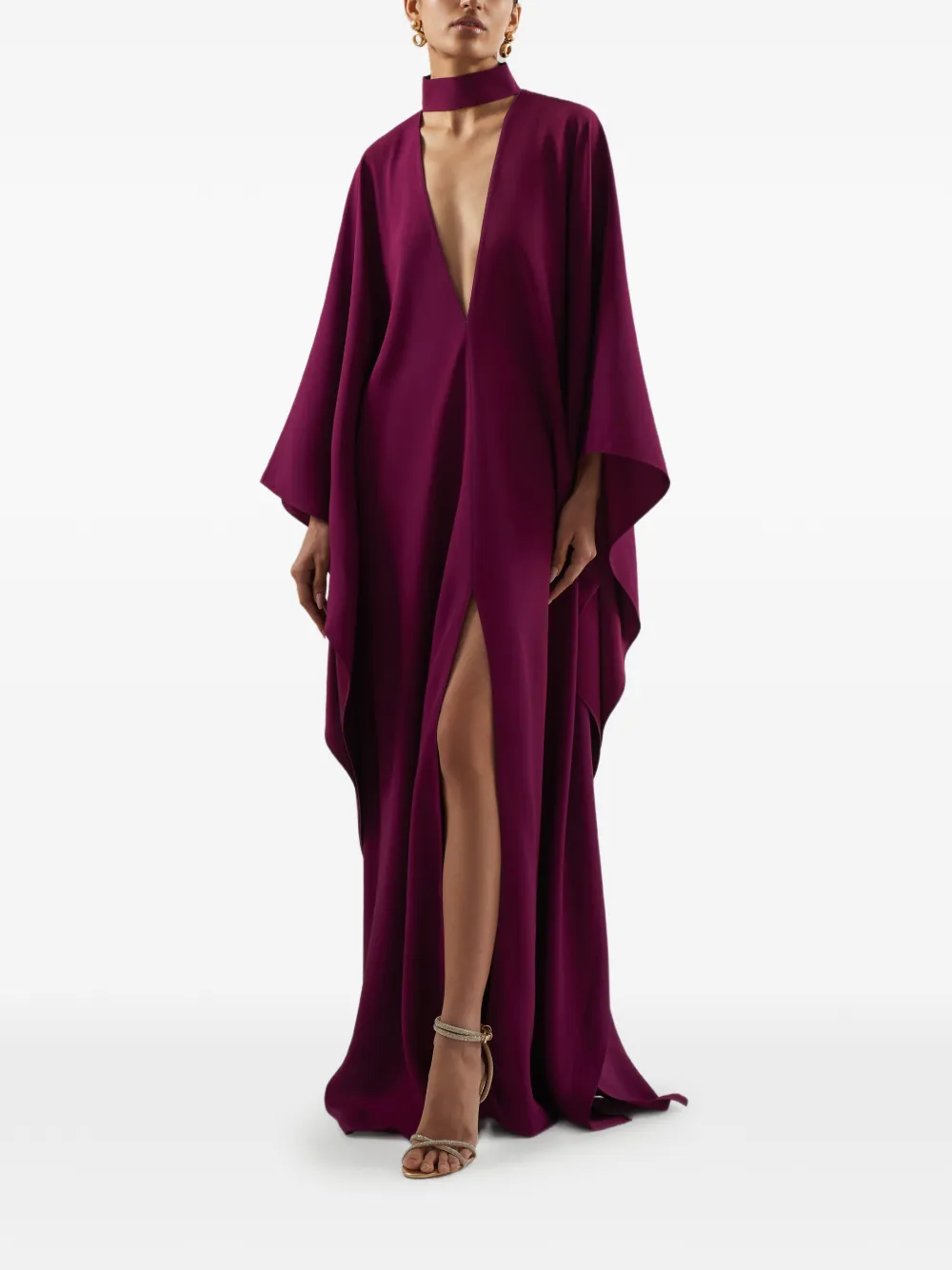 Taller Marmo OOO open-back maxi dress - Paars