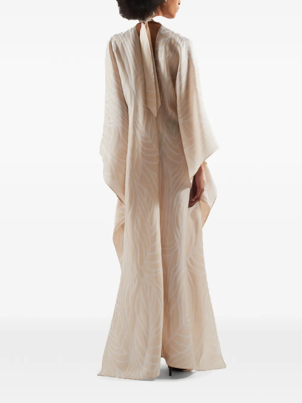  Taller Marmo Completely Ooo Tie-neck Maxi Dress - Neutrals 