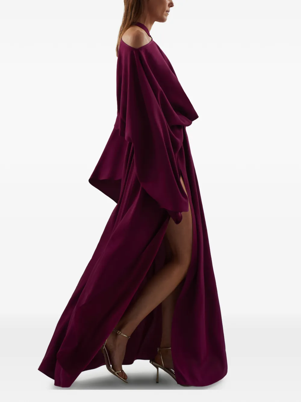 Taller Marmo Sundance slit maxi dress - Paars