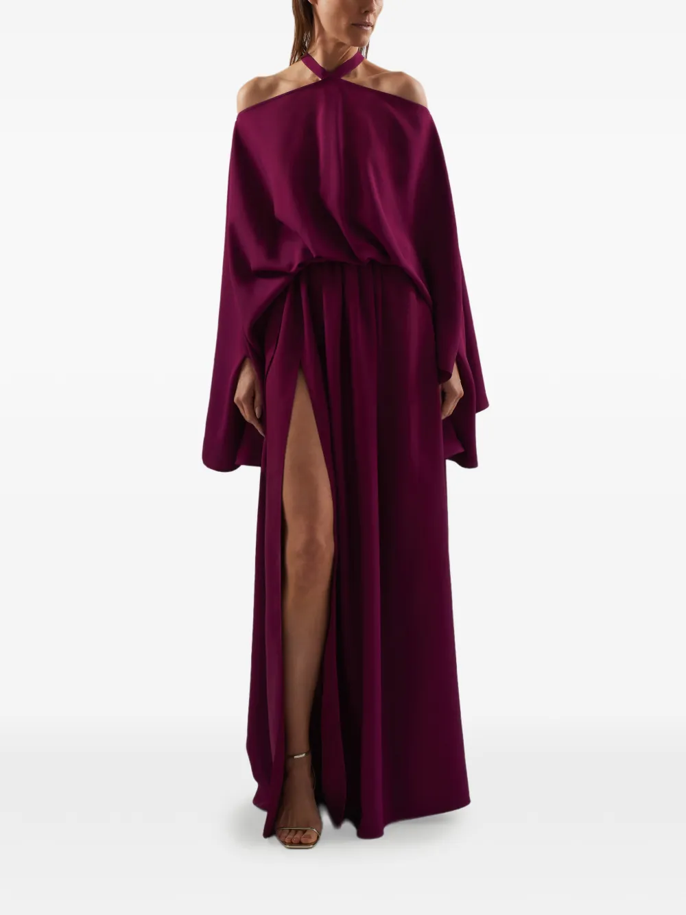 Taller Marmo Sundance maxi-jurk met split Paars