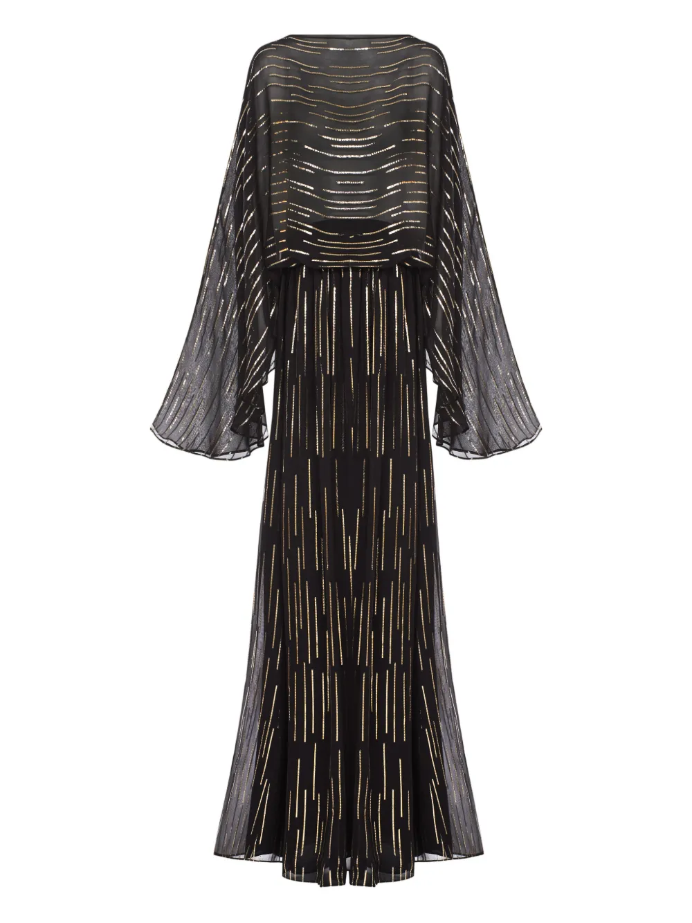 Taller Marmo Tribeca striped maxi dress - Nero