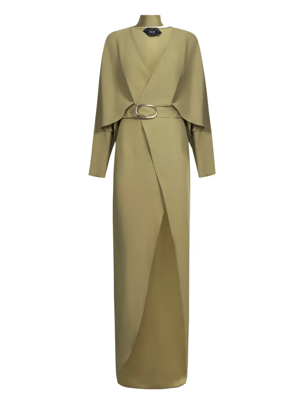 Taller Marmo Dunaway V-neck belted dress - Verde