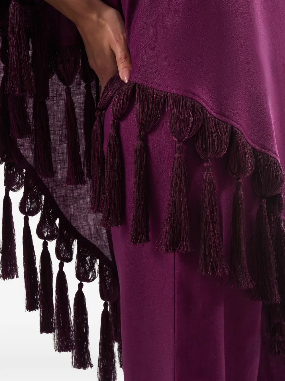 Taller Marmo Gloria blouse met kwastje Paars