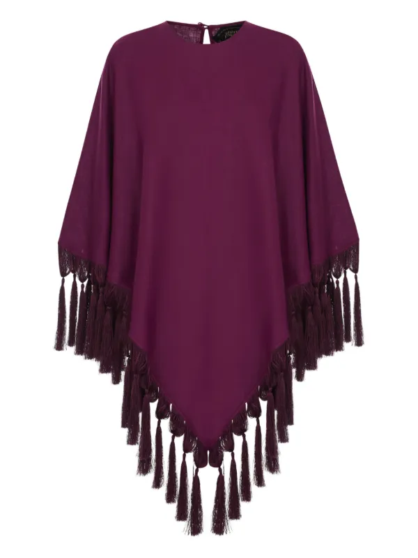 Taller Marmo Gloria Tassel Blouse in Purple