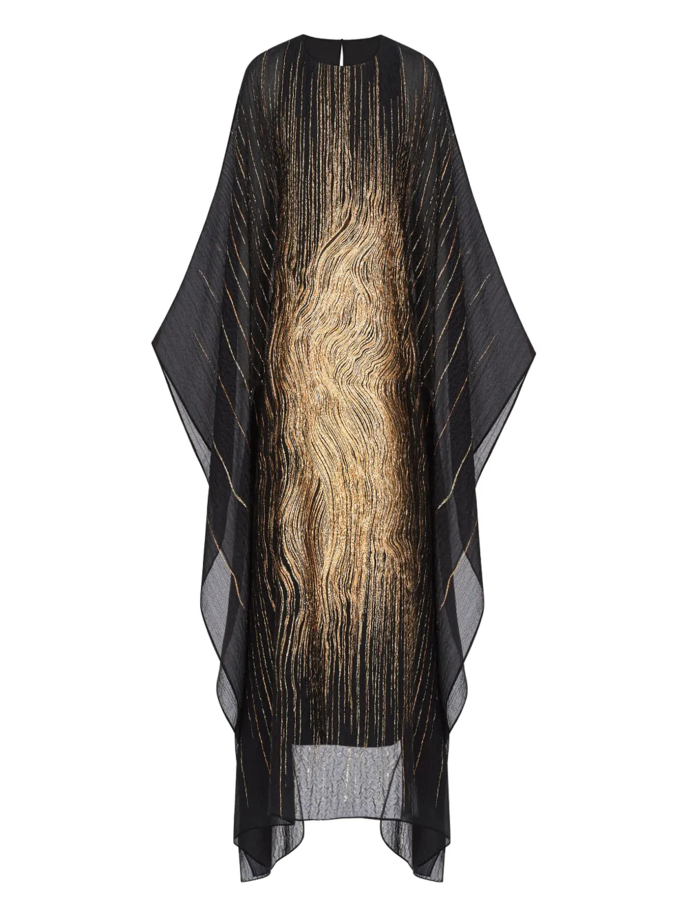 Taller Marmo Venice pattern midi dress - Nero