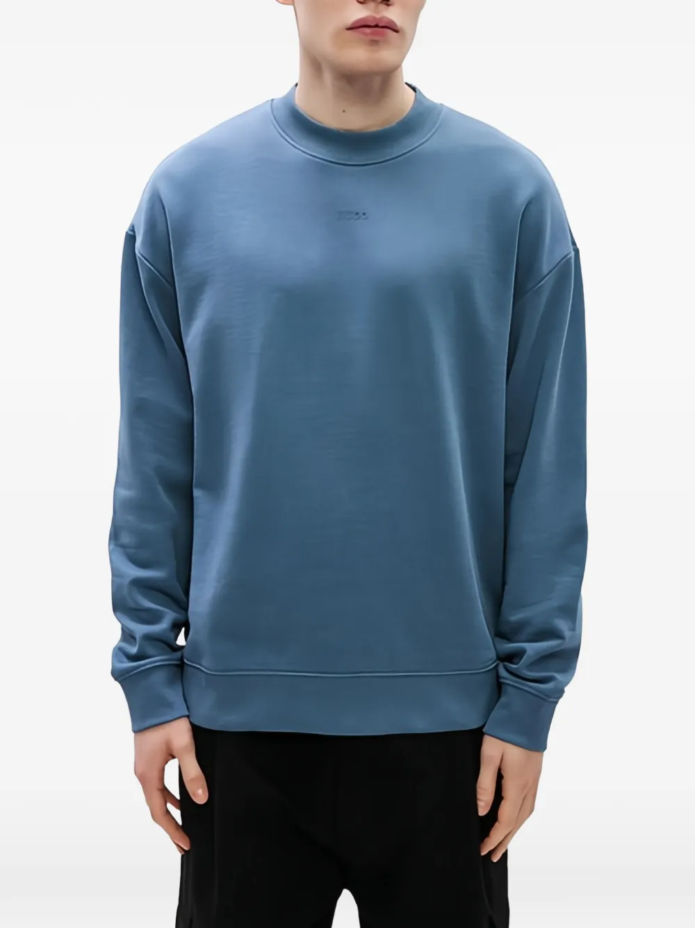 HUGO Sweater met ronde hals Blauw