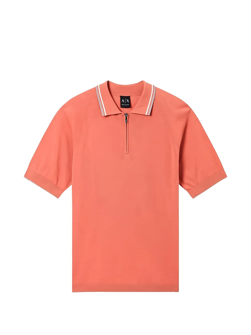 Armani Exchange quarter-zip polo shirt - Arancione