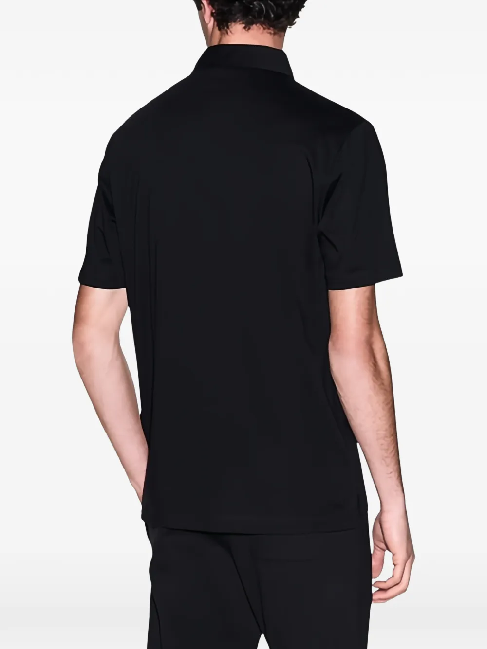 Armani Exchange Poloshirt met logo Zwart