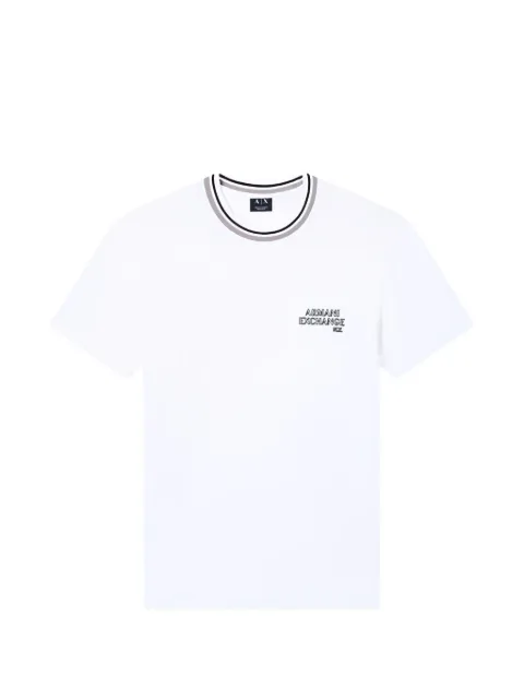 Armani Exchange striped collar T-shirt
