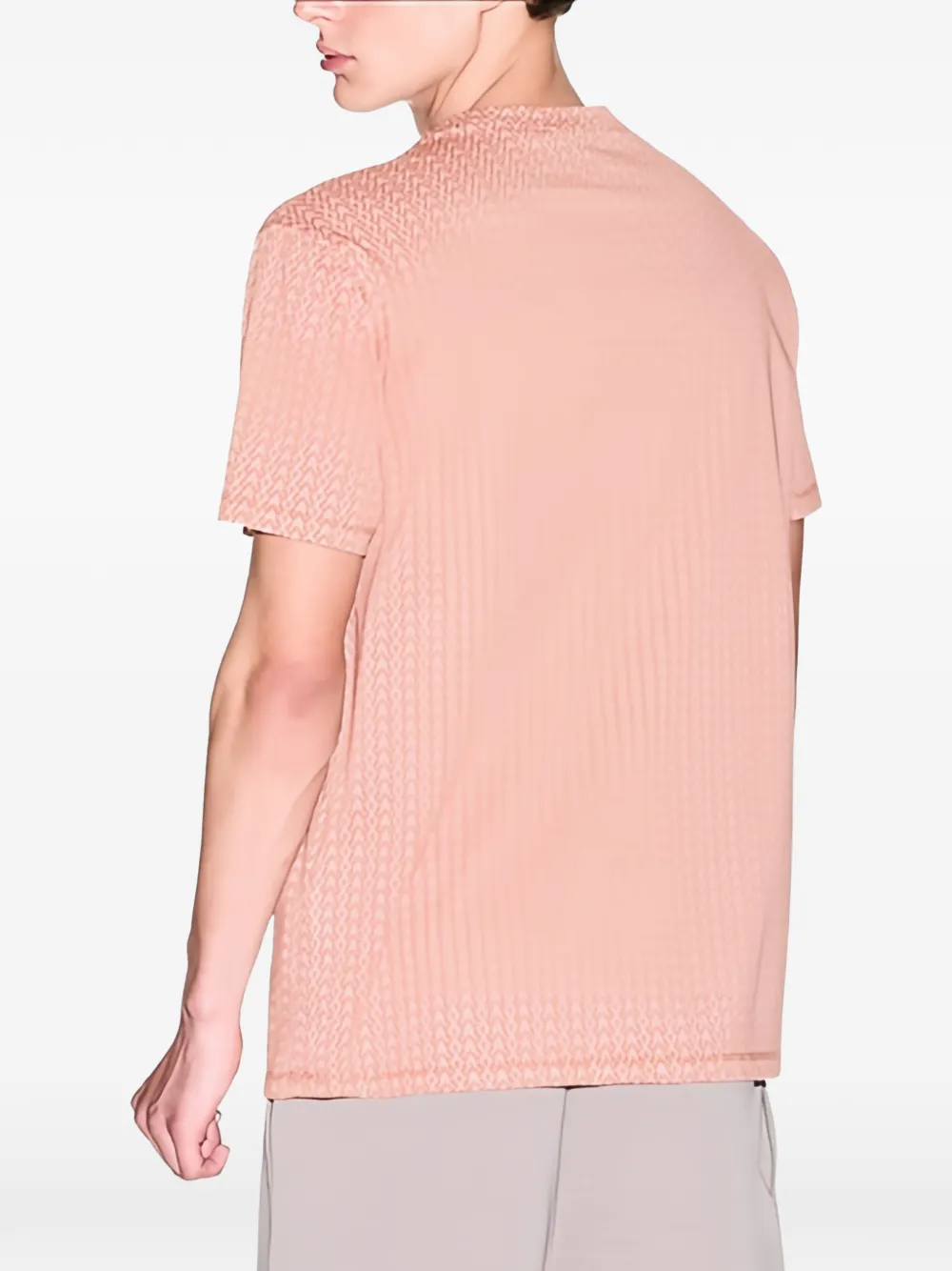  Armani Exchange Logo-pattern T-shirt - Orange 