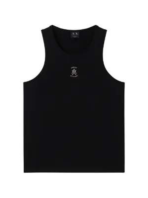 Diesel T-Lifty-D logo-embroidered Tank Top | Black | FARFETCH