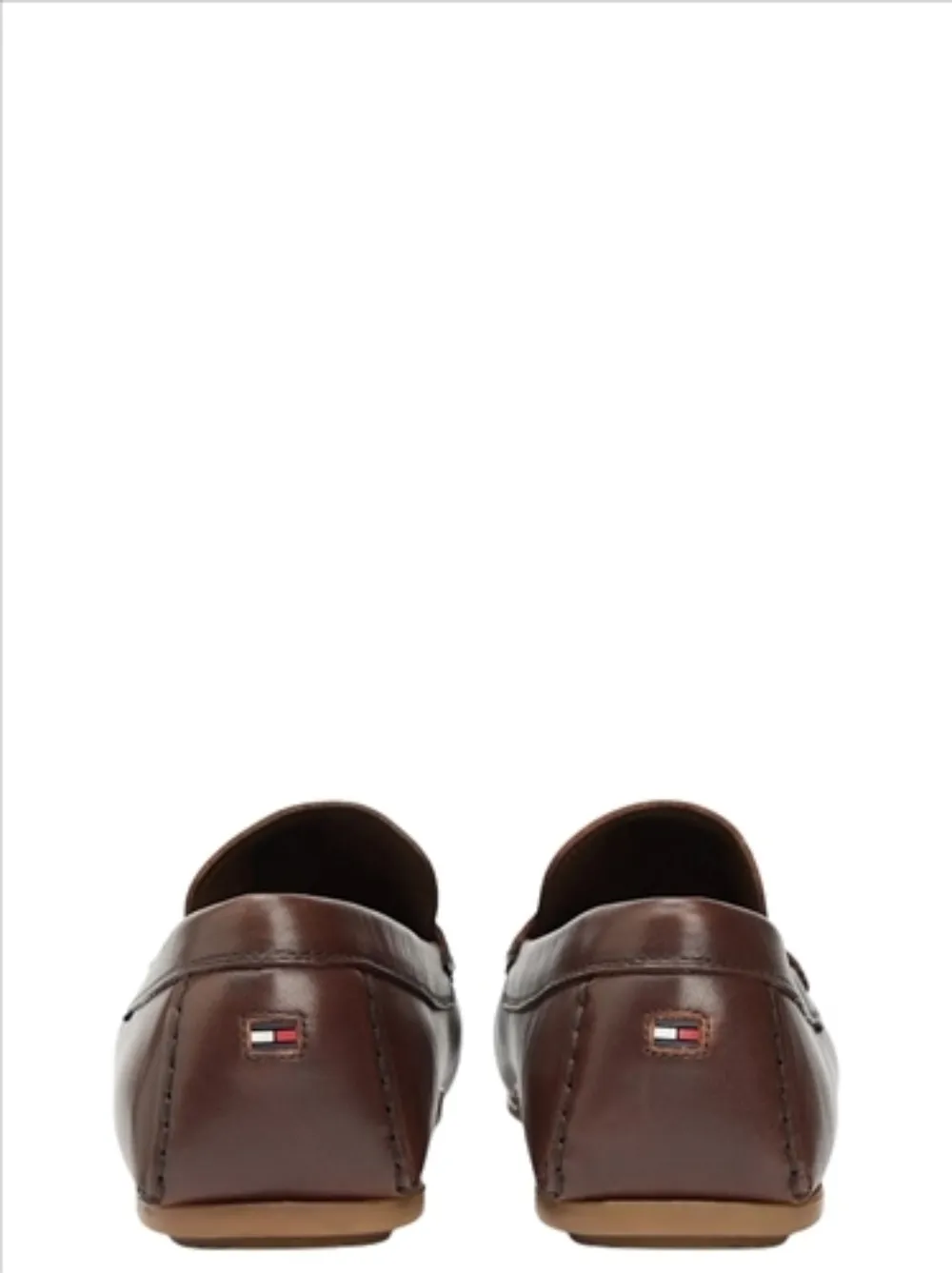 Tommy Hilfiger Leren loafers Bruin