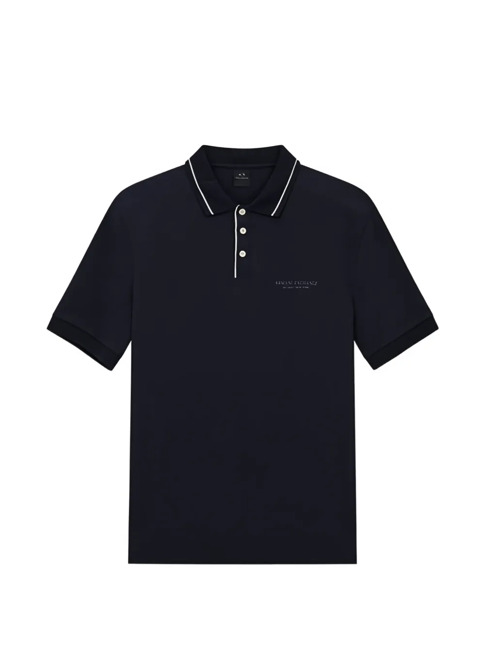 Armani Exchange logo-embellishment polo shirt - Blu