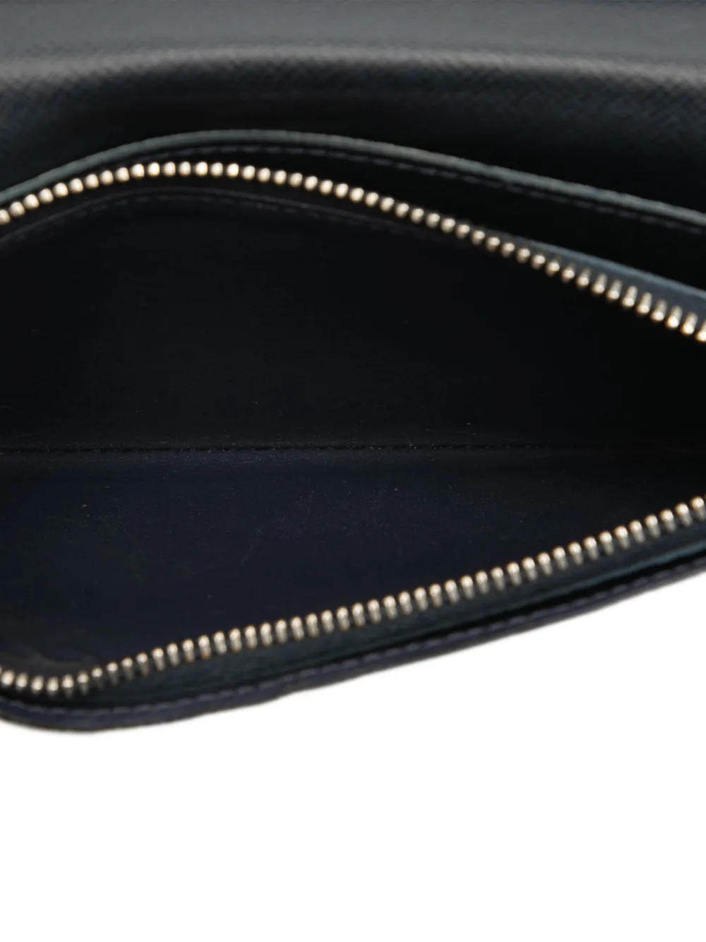 LOUIS VUITTON Pre-owned 2018 Taiga Brazza Wallet Long Wallets In Black