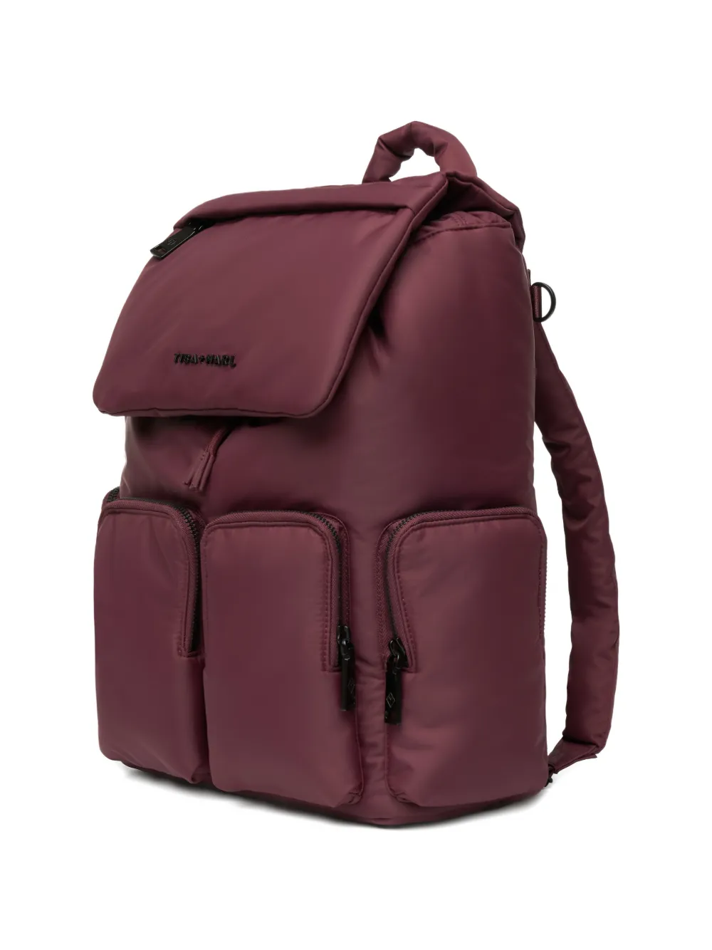  Tiba + Marl Alto Flap-top Pocketed Changing Backpack - Red 