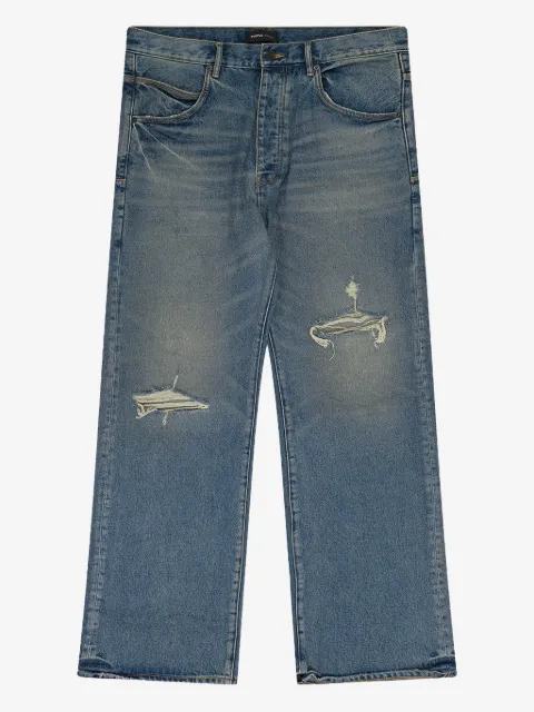 Purple Brand 9 To 5 distressed denim jeans