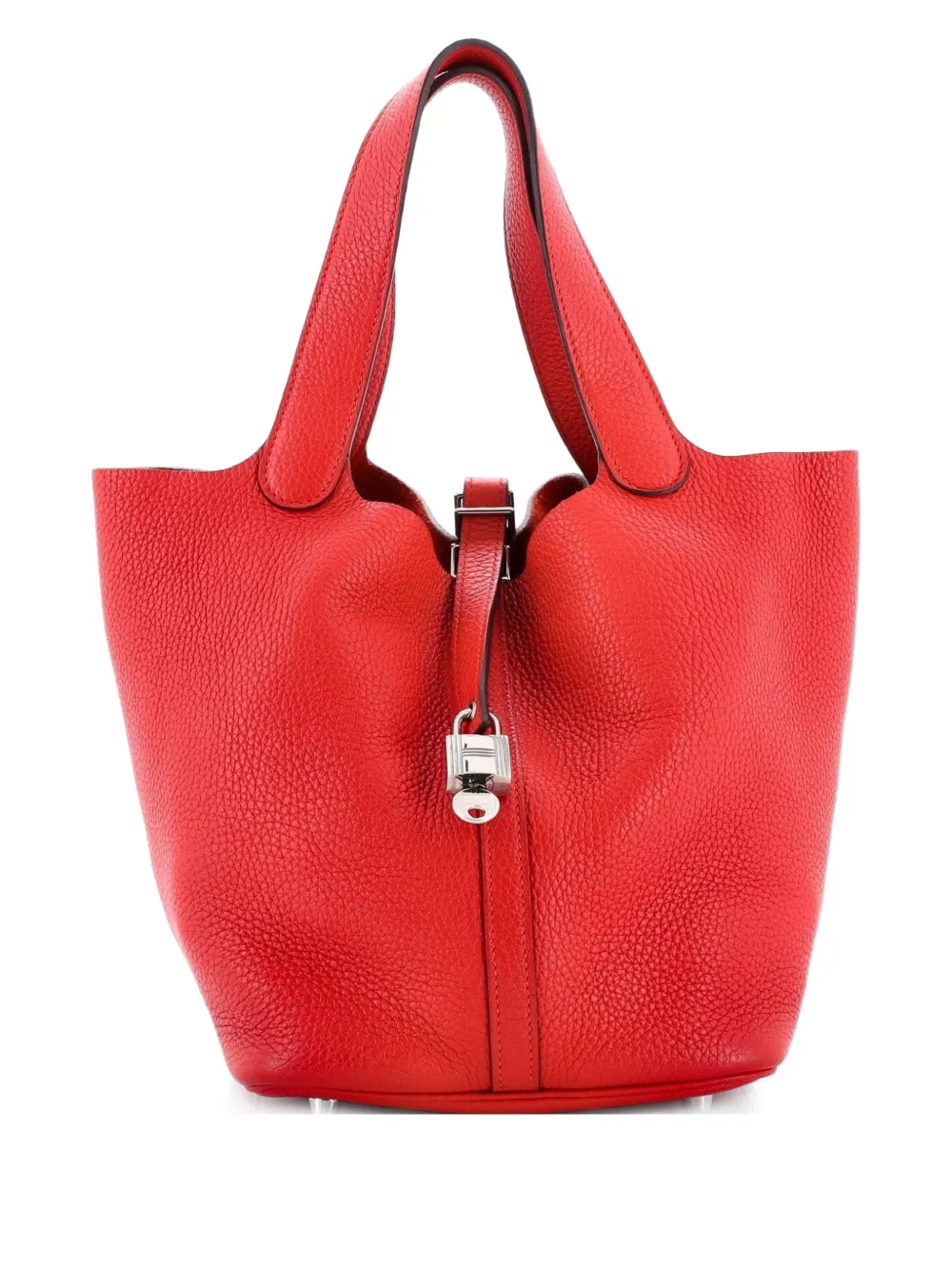 Hermès Pre-Owned bolso bombonera Picotin Lock Bag Clemence MM | rojo | Image 1