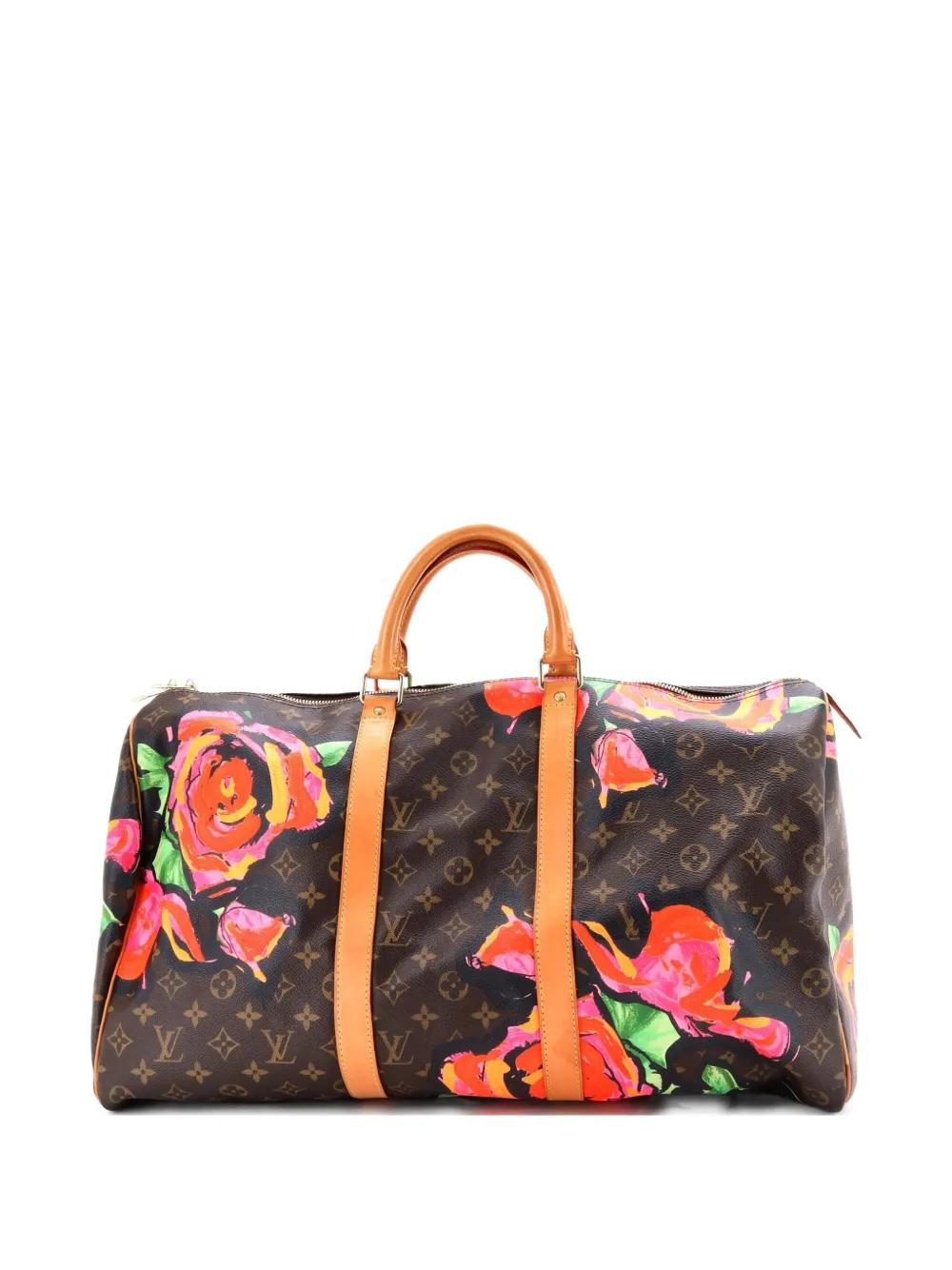 Louis Vuitton Pre-Owned Keepall Bag Limited Edition Monogram Roses 50 satchel - Marrone