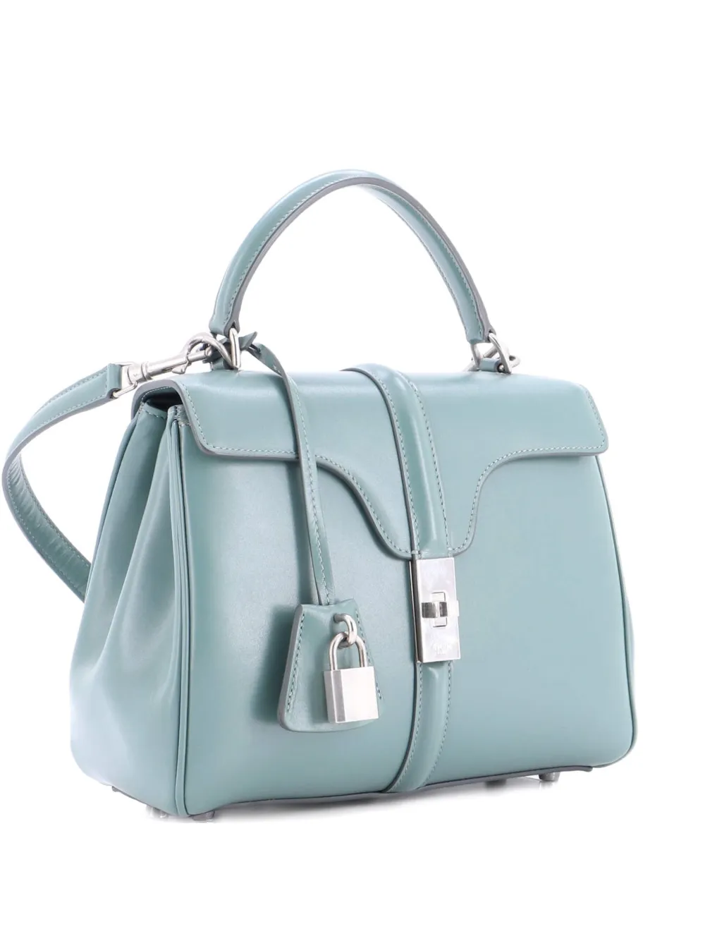 Celine Pre-Owned 16 Top Handle Bag Smooth Calfskin Small satchel - Verde