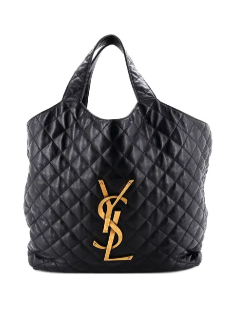 Saint Laurent Pre-Owned Icare Shopping Quilted Leather Maxi tote bag