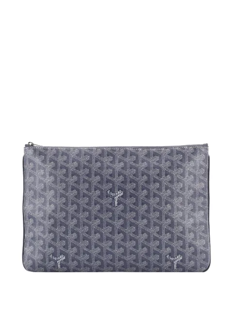 Goyard Pre-Owned Senat Zip Coated Canvas MM pouch