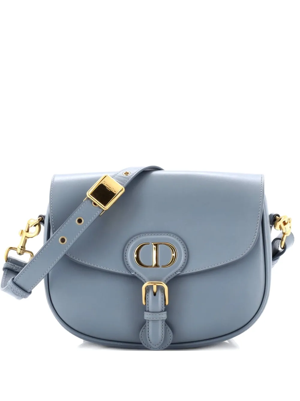 Christian Dior Pre-Owned Bobby Flap Bag Leather Medium crossbody bag - Blu