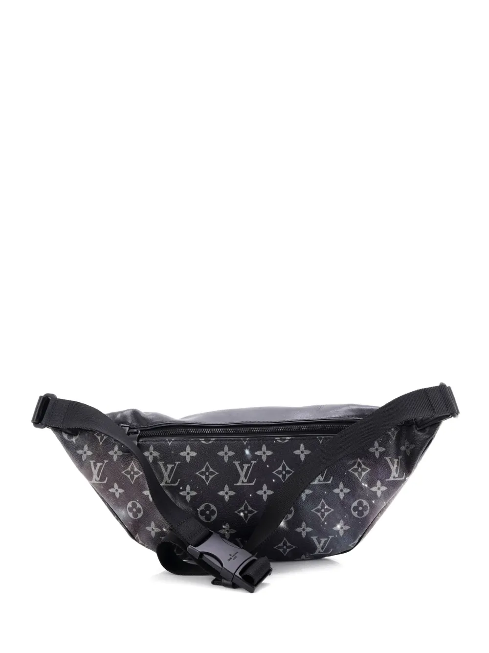 Pre-owned Louis Vuitton Discovery Bumbag Limited Edition Monogram Galaxy Canvas Belt Bag In Black