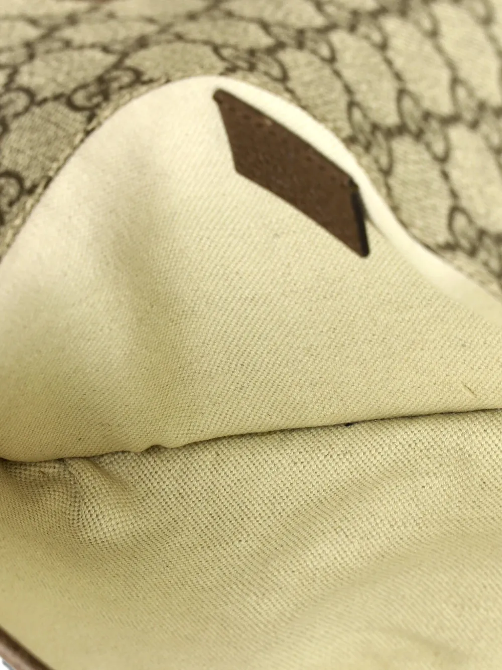 Pre-owned Gucci Neo Vintage Flap Gg Coated Canvas Belt Bag In Brown