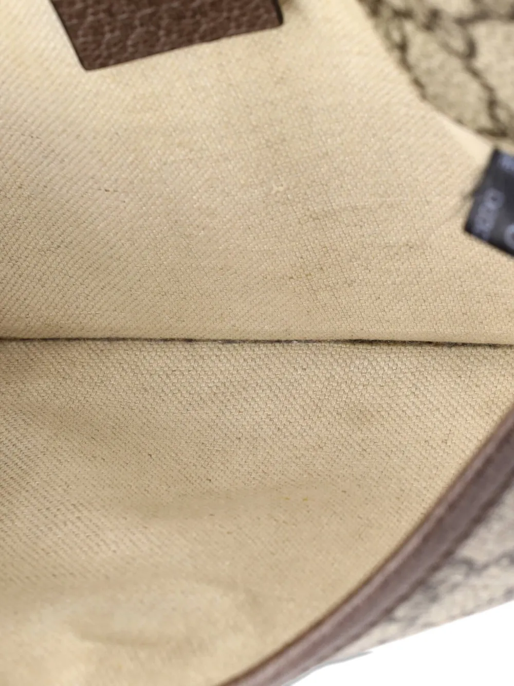 Pre-owned Gucci Neo Vintage Flap Gg Coated Canvas Belt Bag In Brown