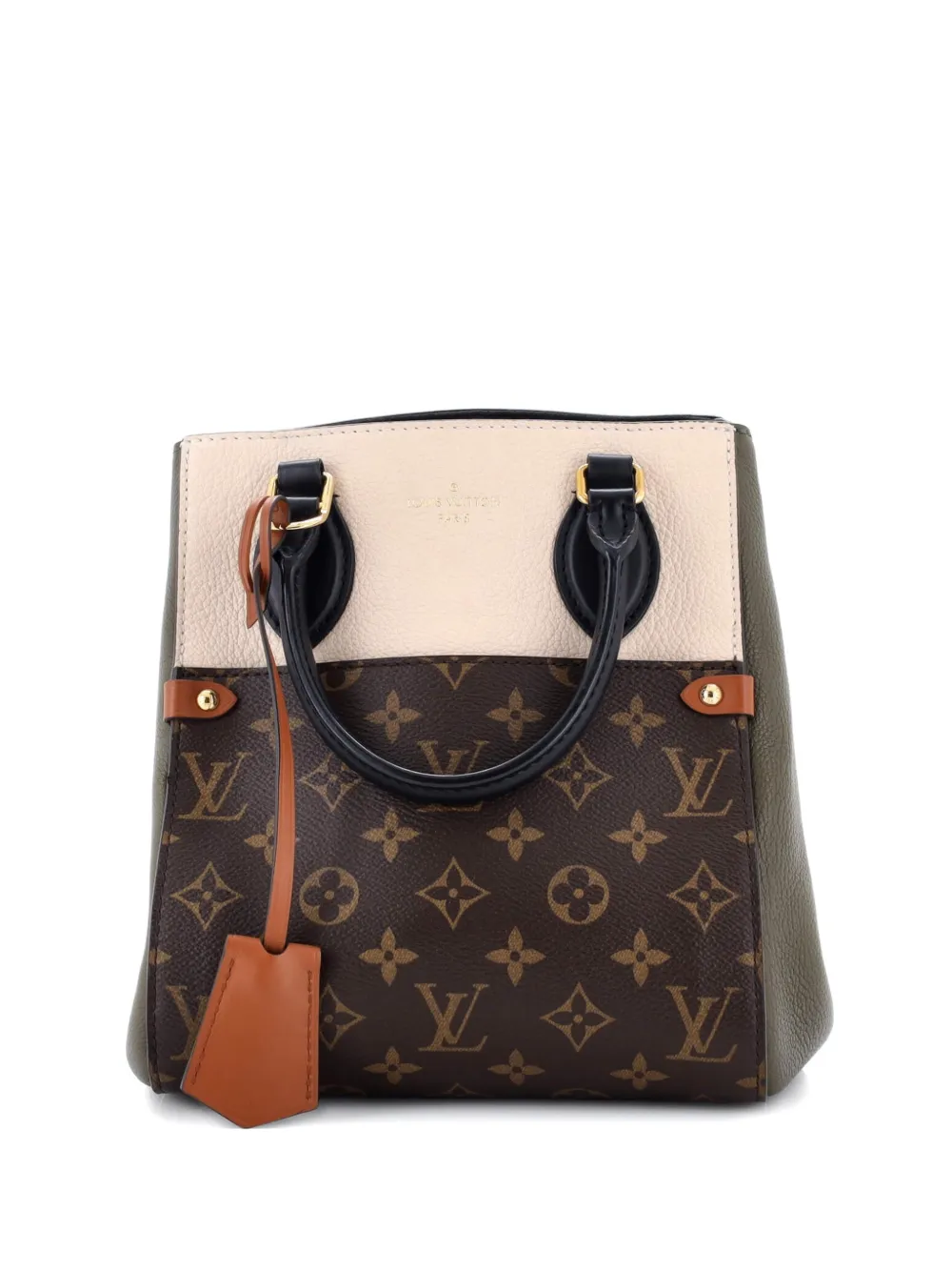 Louis Vuitton Pre-Owned Fold Tote Monogram Canvas and Leather PM satchel - Verde