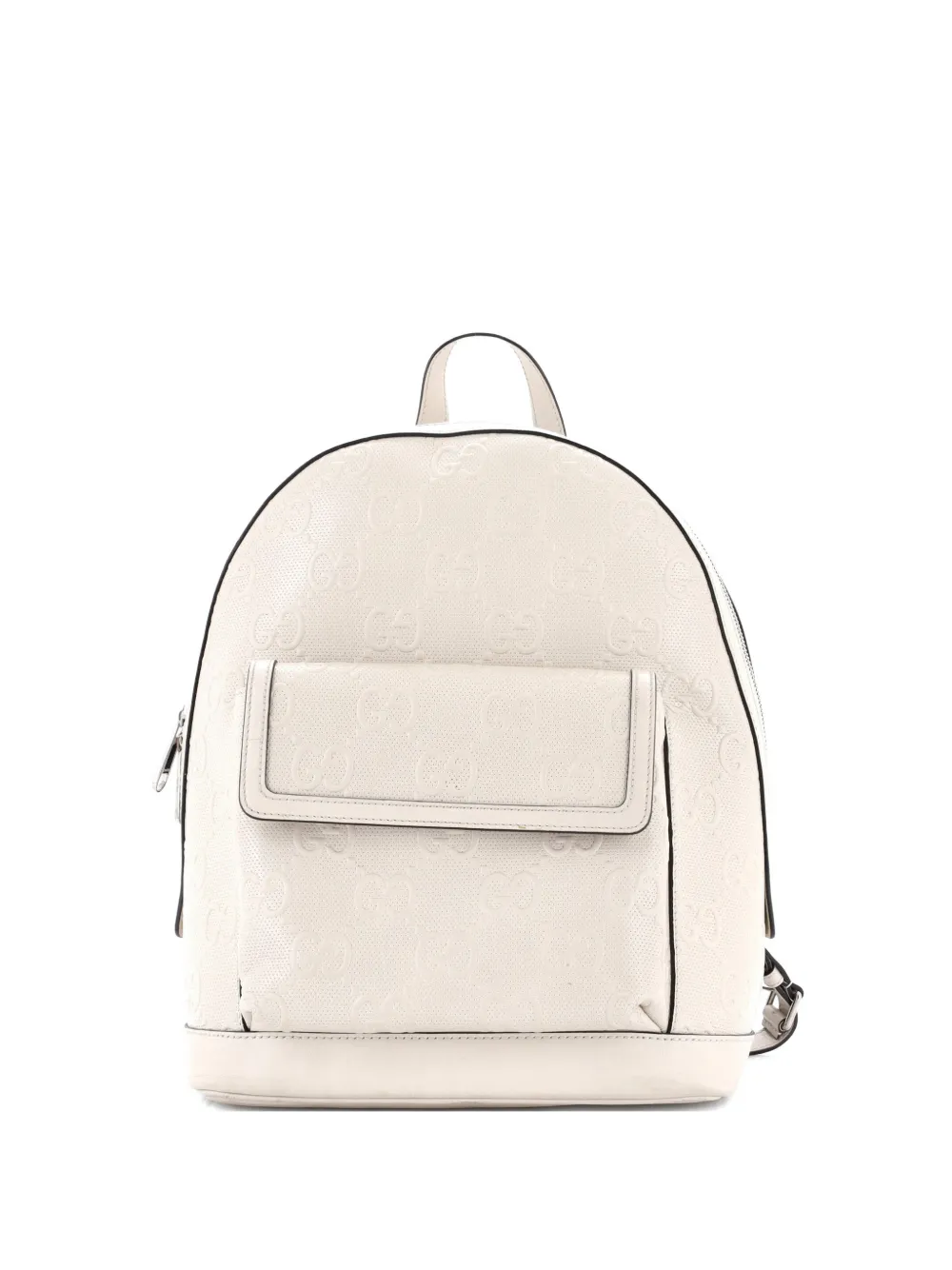 Gucci Pre-Owned Pocket GG Embossed Perforated Leather Large backpack - Toni neutri