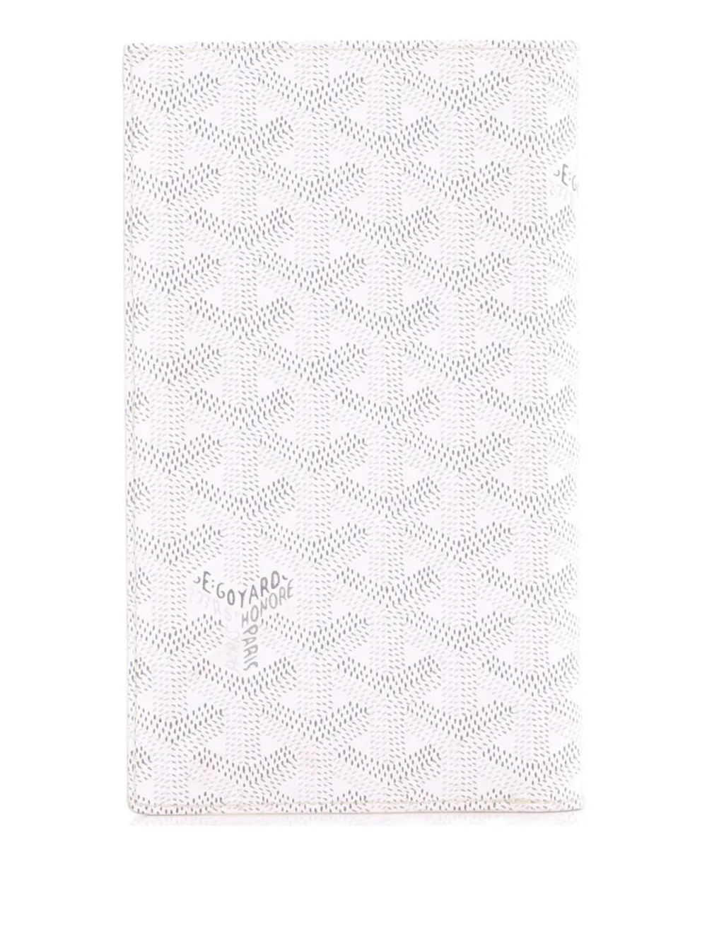 Pre-owned Goyard Saint Roch Wallet Coated Canvas Small Wallets In White